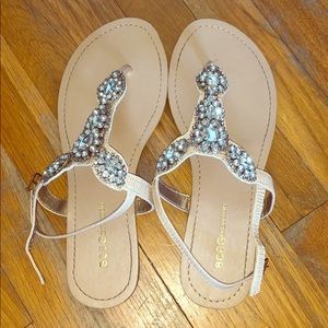 BCBG Generation Sandal with Rhinestones